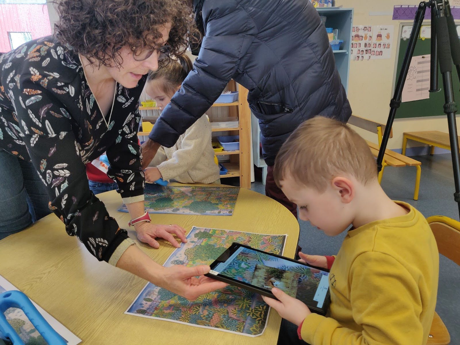 Animal search and find game after a visit to the art museum